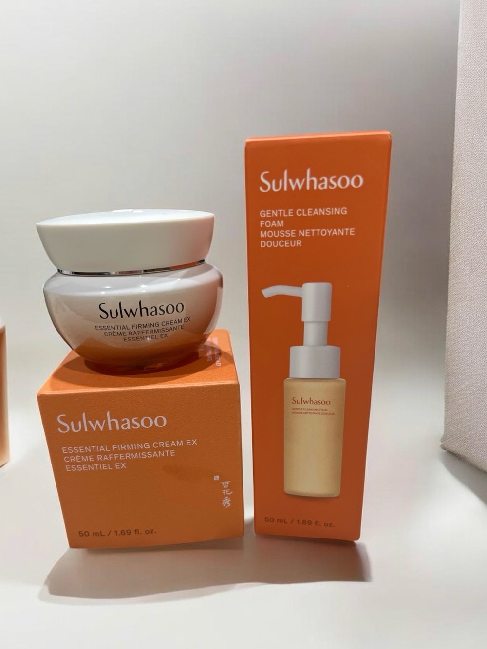 Sulwhasoo Essential Firming Cream EX & Cleansing Foam